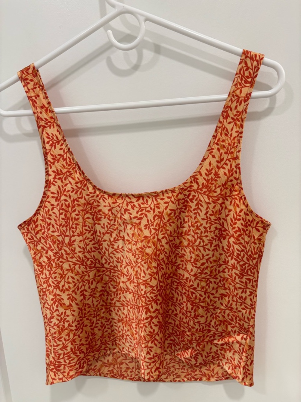 Victoria’s Secret Vintage 90s Y2K Orange Yellow Satin Tank Top Size Small - Picture 7 of 10